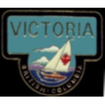 CANADA PIN CITY OF VICTORIA BC SAILBOAT HAT LAPEL PINS